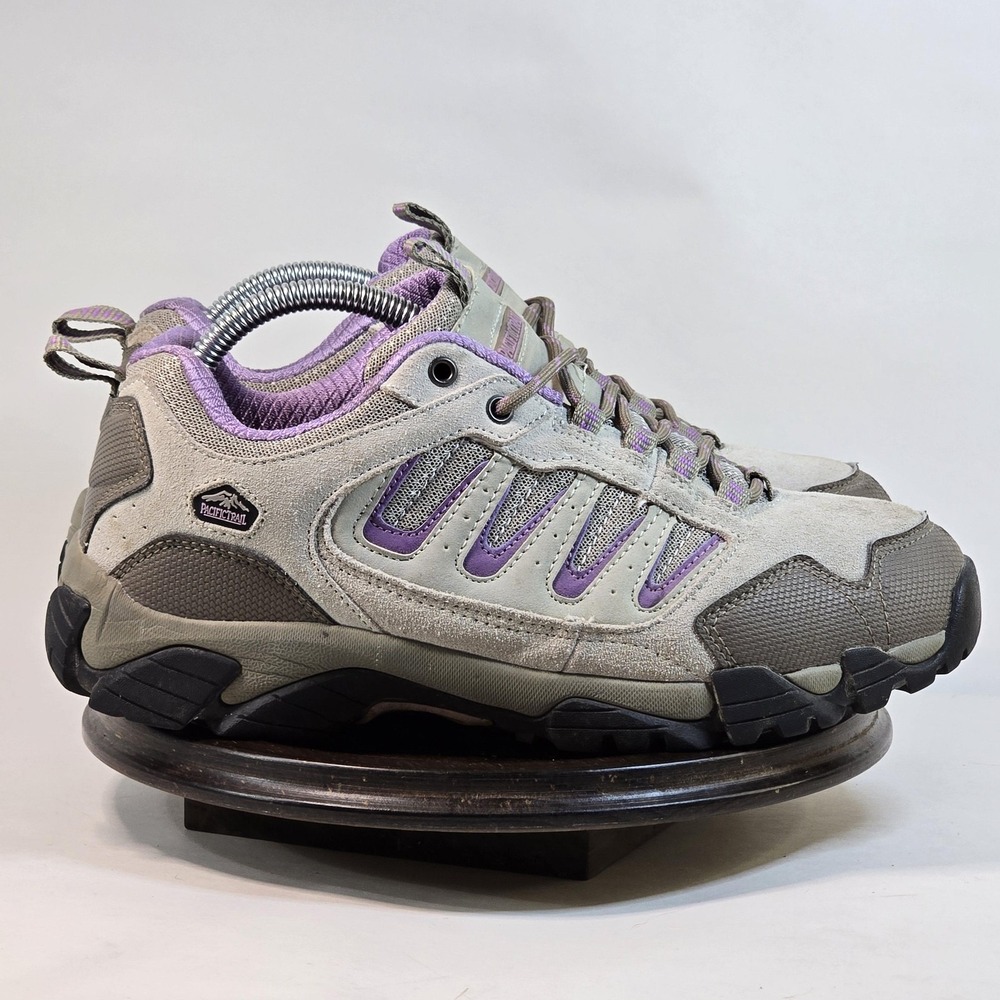 Pacific Trail Shoes Womens Size 10 Gray Purple Alta Hiking Outdoor Trail Sneaker